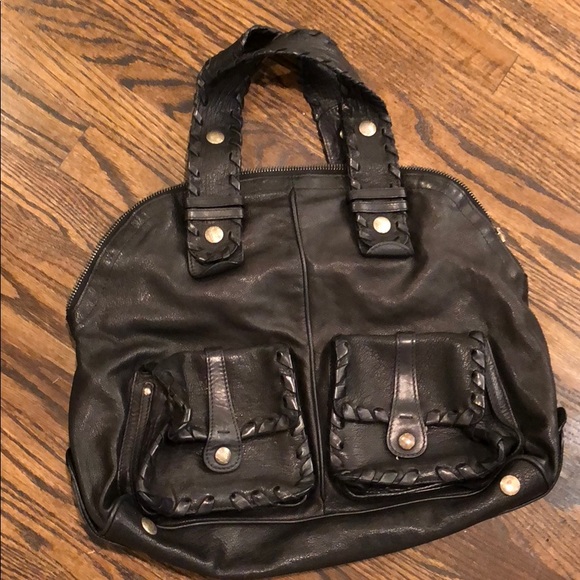 Chloe whip stitch black top handle bag - Picture 5 of 7
